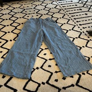 Aerie Blue Wide-Leg Pants